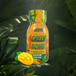 3x Green Bomb Mango Loco 692mg Strong 100ml Green Shot
