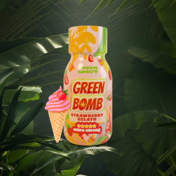 Green Bomb Strawberry Gelato 1150mg Extra Strong 100ml Green Shot