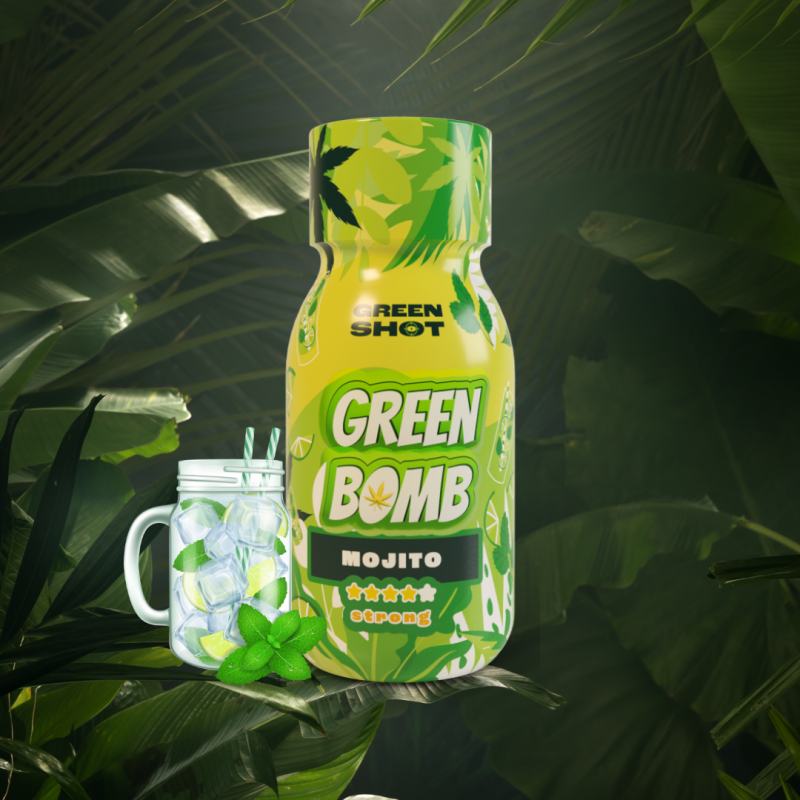 Green Bomb Mojito 692mg Strong 100ml Green Shot