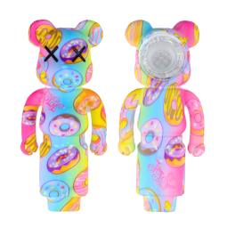 Fajka Silikonowa Bearbrick Pink Donut 11cm