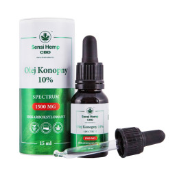 Olejek CBD 10% Dekarboksylowany 15ml Sensi Hemp Sensi Hemp