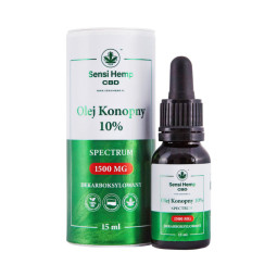 Olejek CBD 10% Dekarboksylowany 15ml Sensi Hemp Sensi Hemp