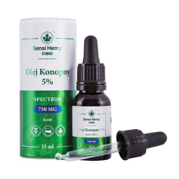 Olejek CBD 5% RAW 15ml Sensi Hemp Sensi Hemp