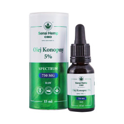 Olejek CBD 5% RAW 15ml Sensi Hemp Sensi Hemp