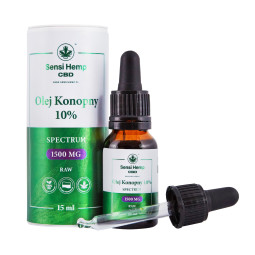 Olejek CBD 10% RAW 15ml Sensi Hemp Sensi Hemp