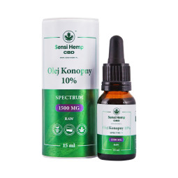 Olejek CBD 10% RAW 15ml Sensi Hemp Sensi Hemp