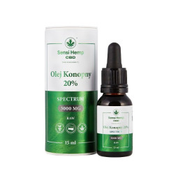 Olejek CBD 20% RAW 15ml Sensi Hemp Sensi Hemp