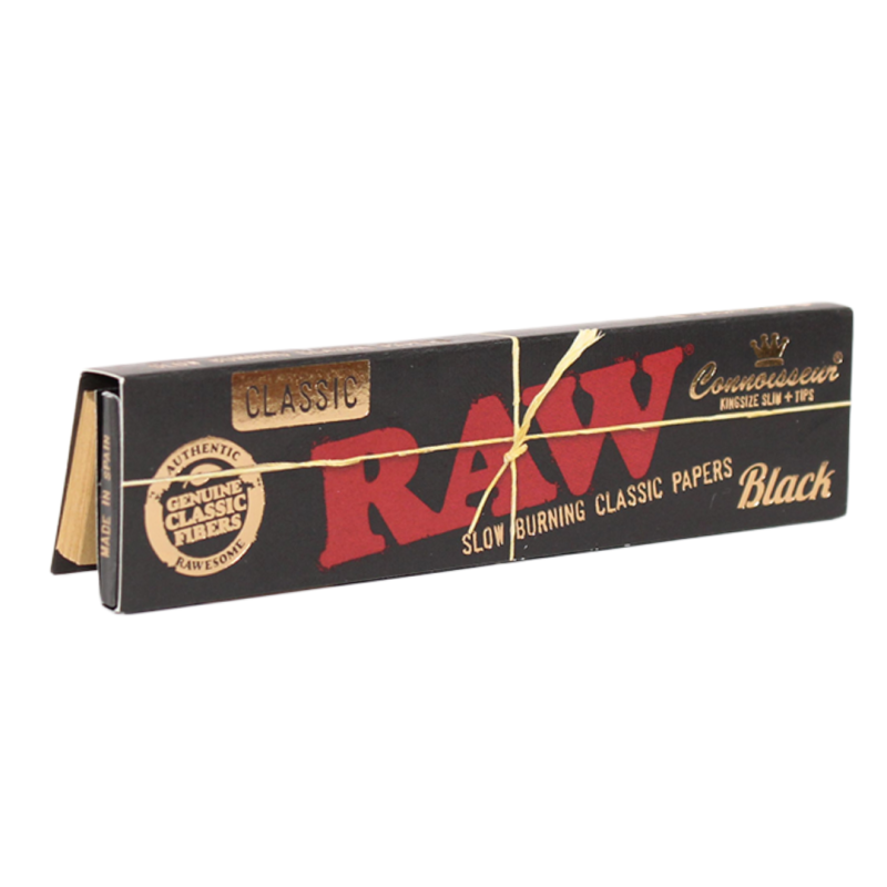 Bibułki RAW Classic Black King Size Slim