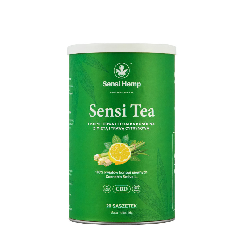 SENSI TEA Herbatka Konopna z Miętą i Trawą Cytrynową w saszetkach Sensi Hemp