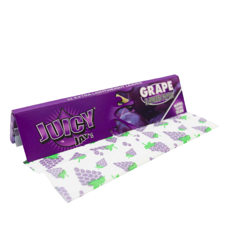 BIBUŁKI JUICY JAY'S Grape 32szt