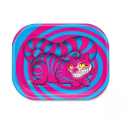 Metalowa Mała tacka do skręcania kot Alice in Wonderland 18x14