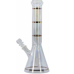 Bongo Szklane Ice-Bling Gold 36cm