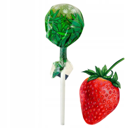 Lizak konopny Bubblegum x Strawberry Haze Dr. Greenlove