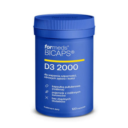 BICAPS WITAMINA D3 2000 120 KAPSUŁEK Formeds