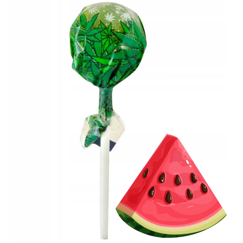 Lizak konopny Bubblegum x Watermelon