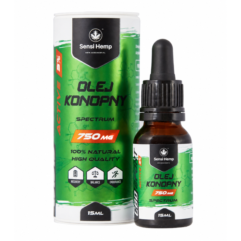 Olejek Konopny CBDSport Active 750mg Sensi Hemp