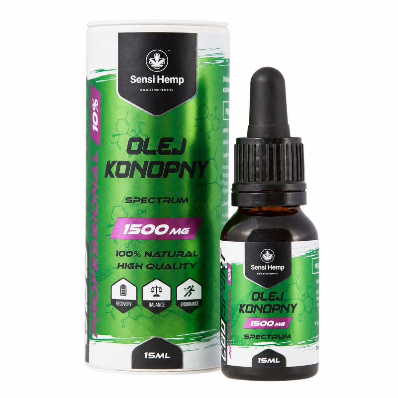 Olejek Konopny CBDSport Professional 1500mg Sensi Hemp