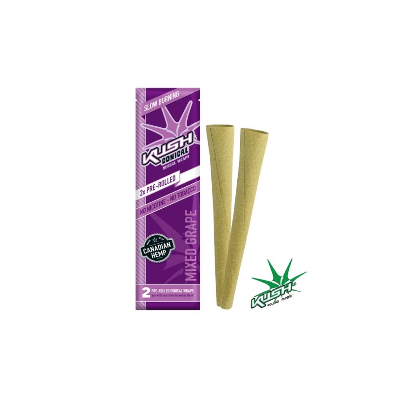 Bibułki owijki konopne Kush Herbal Cones Mixed Grape