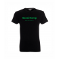Koszulka Slim Napis Przód Logo Tył Czarna Sensi Hemp